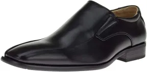 DTI Men's Business Loafers Dress Shoe Faux Vegan Leather TR6905-37 Slip-on Black