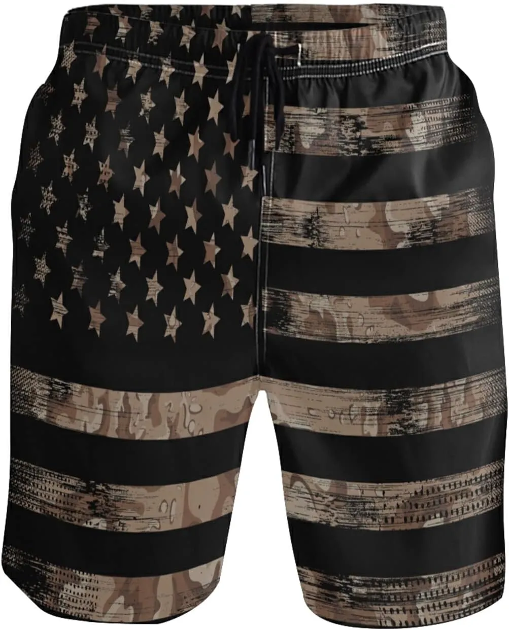 Dussdil Men's Swim Trunks Board Shorts Mens Swim TrunkQuick Dry Swimwear Pants with Mesh Lining