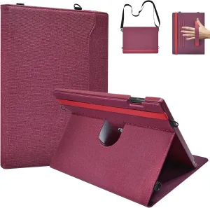 E NET-CASE Case for Remarkable Paper Pro, 360 Degree Rotating Stand Cover with Pen Holder/Hand Strap/Carrying Shoulder Strap & Auto Sleep/Wake for Remarkable Paper Pro 11.8" 2024 Released (Red)