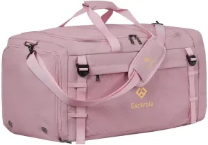 Eackrola Large Sports Gym Bag, Travel Duffel bag with Wet Pocket & Shoes Compartment for men women, 65L, Lightweight