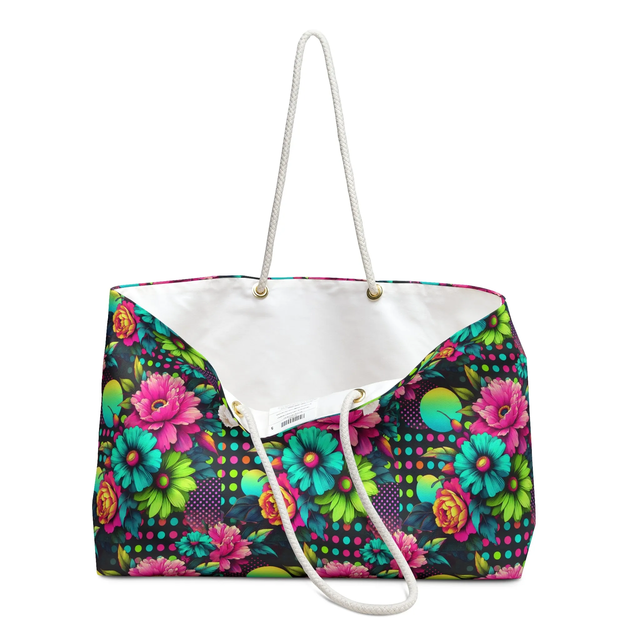 Electric Bloom Weekender Tote