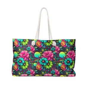 Electric Bloom Weekender Tote