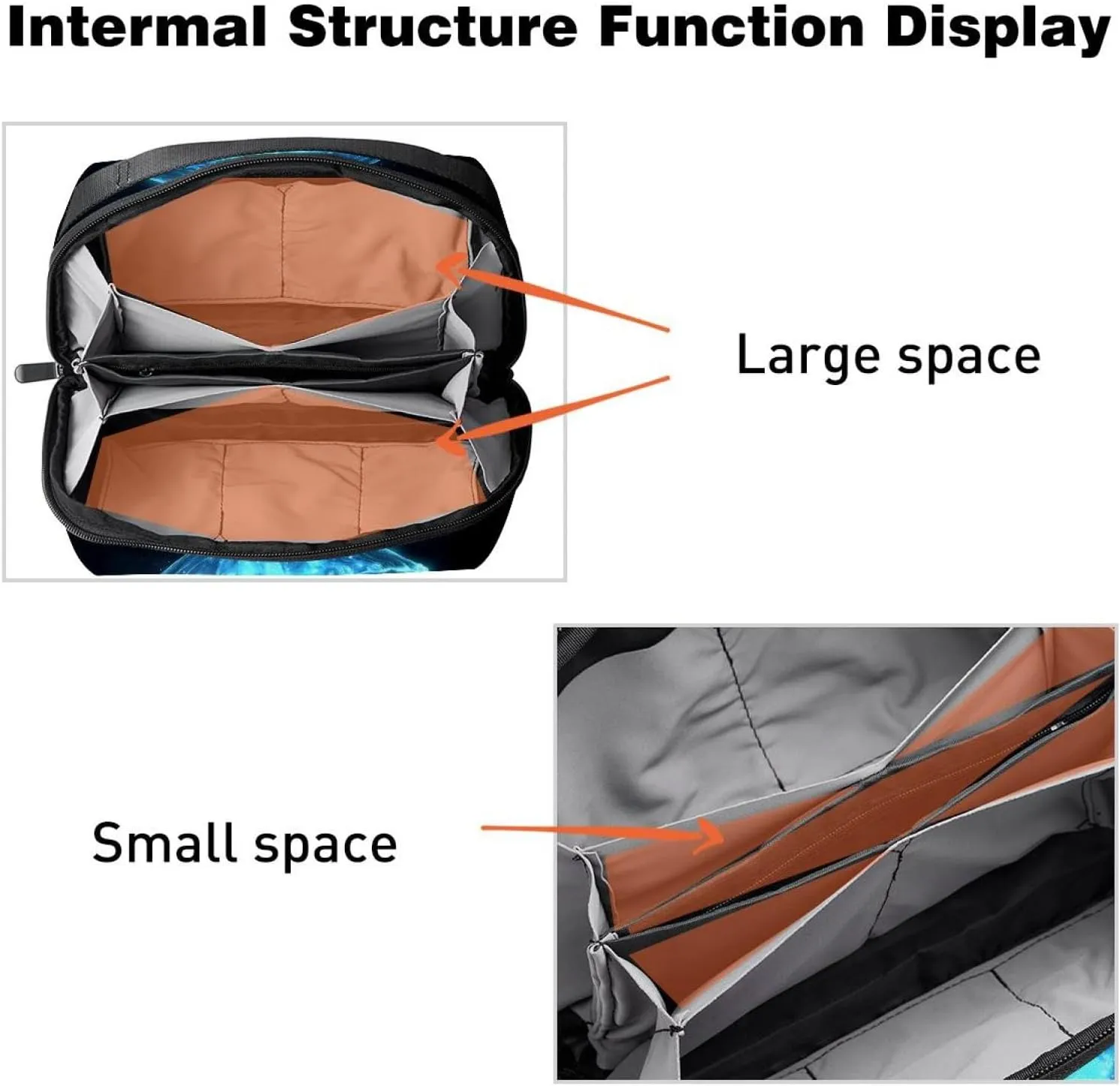 Electronics Organizer, Glowing Jellyfish Dark Ocean Small Travel Cable Organizer Carrying Bag, Compact Tech Case Bag for Electronic Accessories, Cords, Charger, USB, Hard Drives