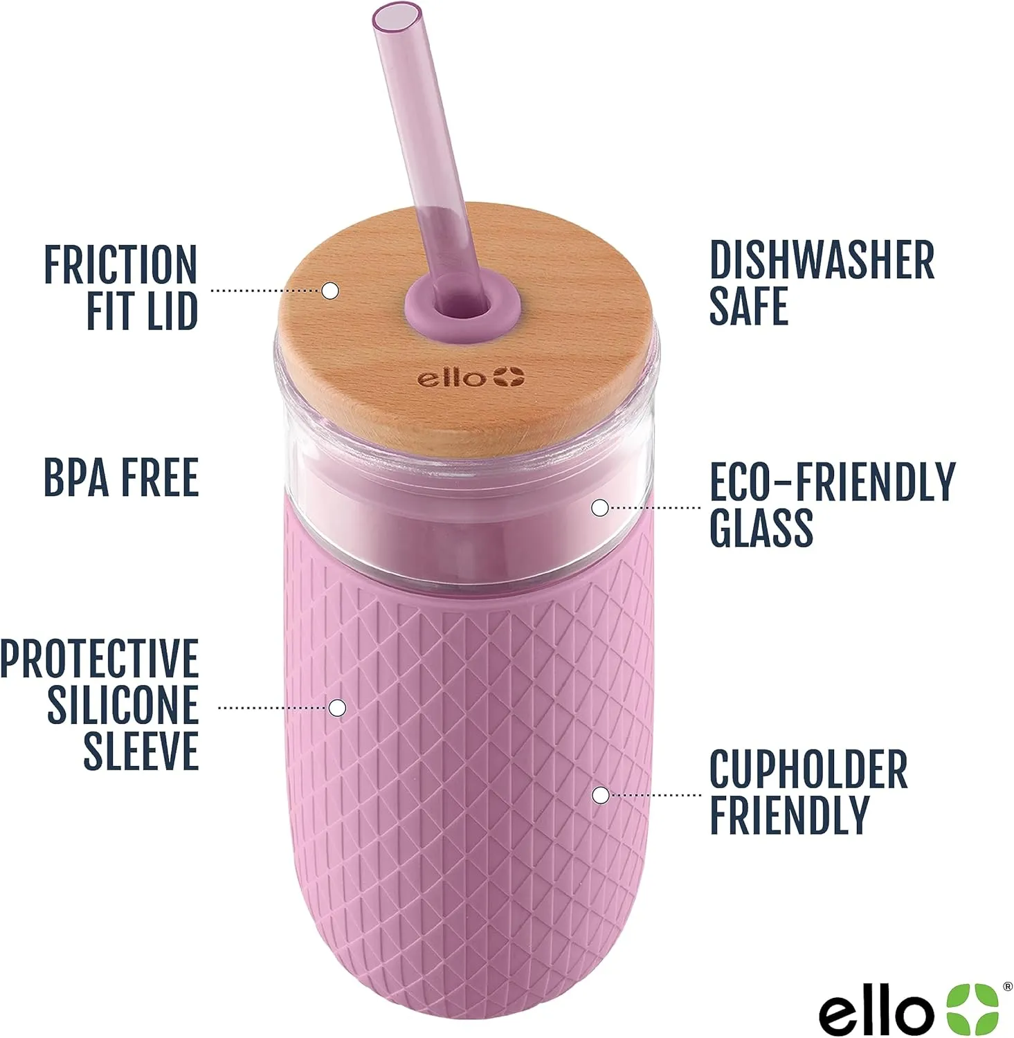 Ello Devon Glass Tumbler, Protective