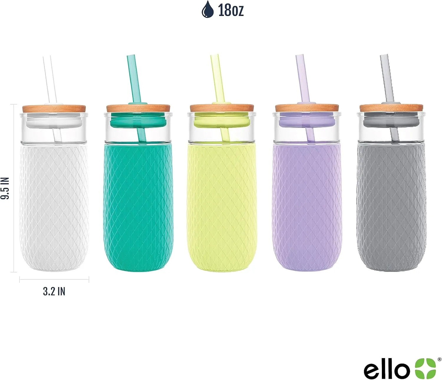 Ello Devon Glass Tumbler, Protective
