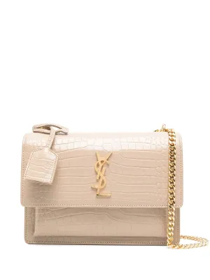 embossed Sunset medium crocodile bag Value-based Localized shipping