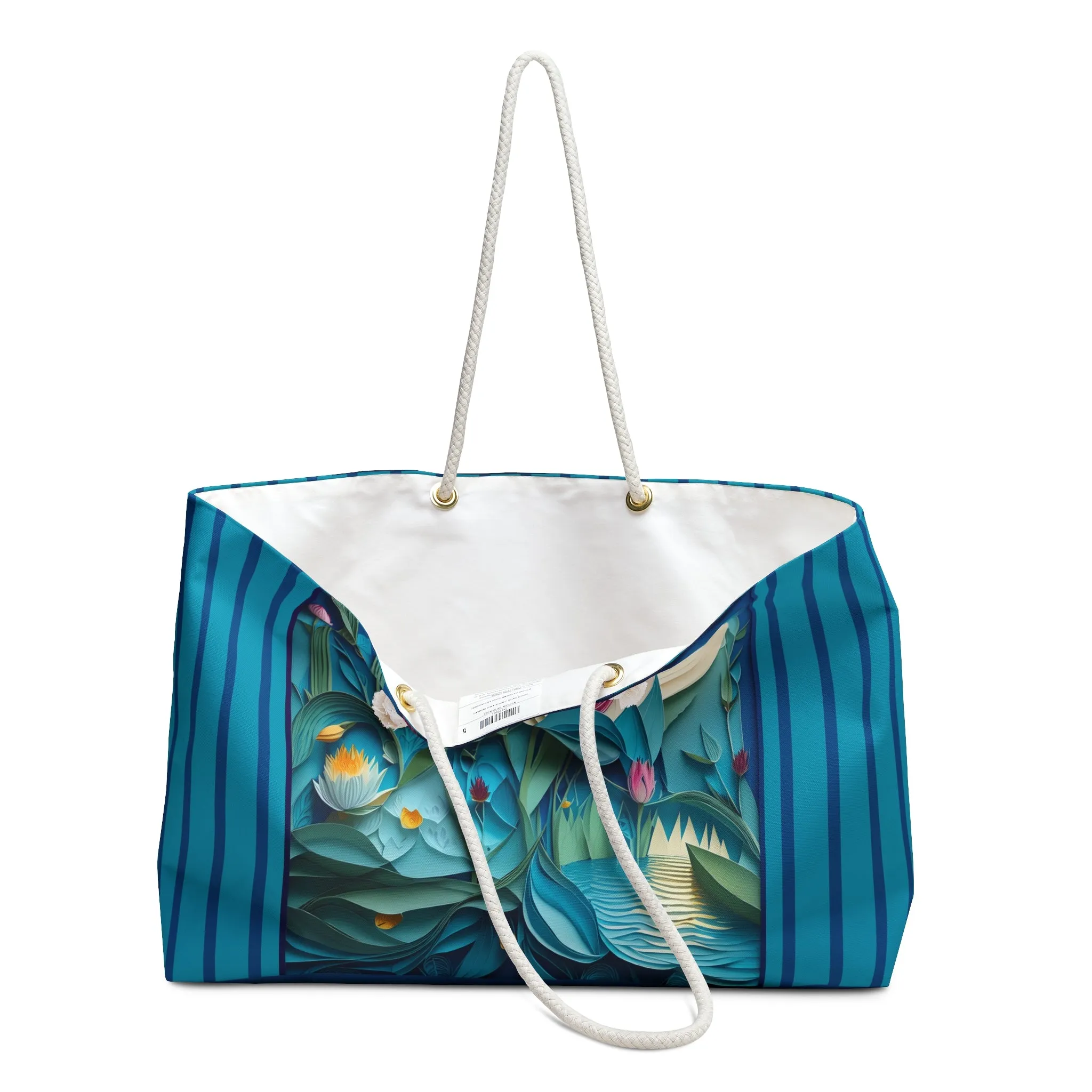 Ethereal Moonlit Lake Weekender Bag