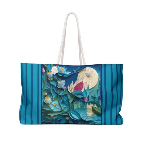 Ethereal Moonlit Lake Weekender Bag