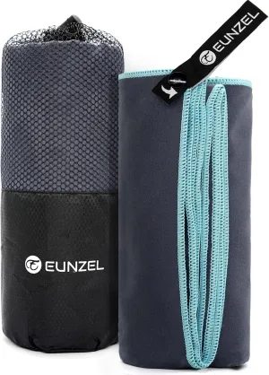 Eunzel Quick Dry Camping Towel, Microfiber Travel Towel Super Absorbent Fast Drying Towel for Camping, Beach, Gym, Backpacking, Yoga & Swimming(40" x 72", Grey)