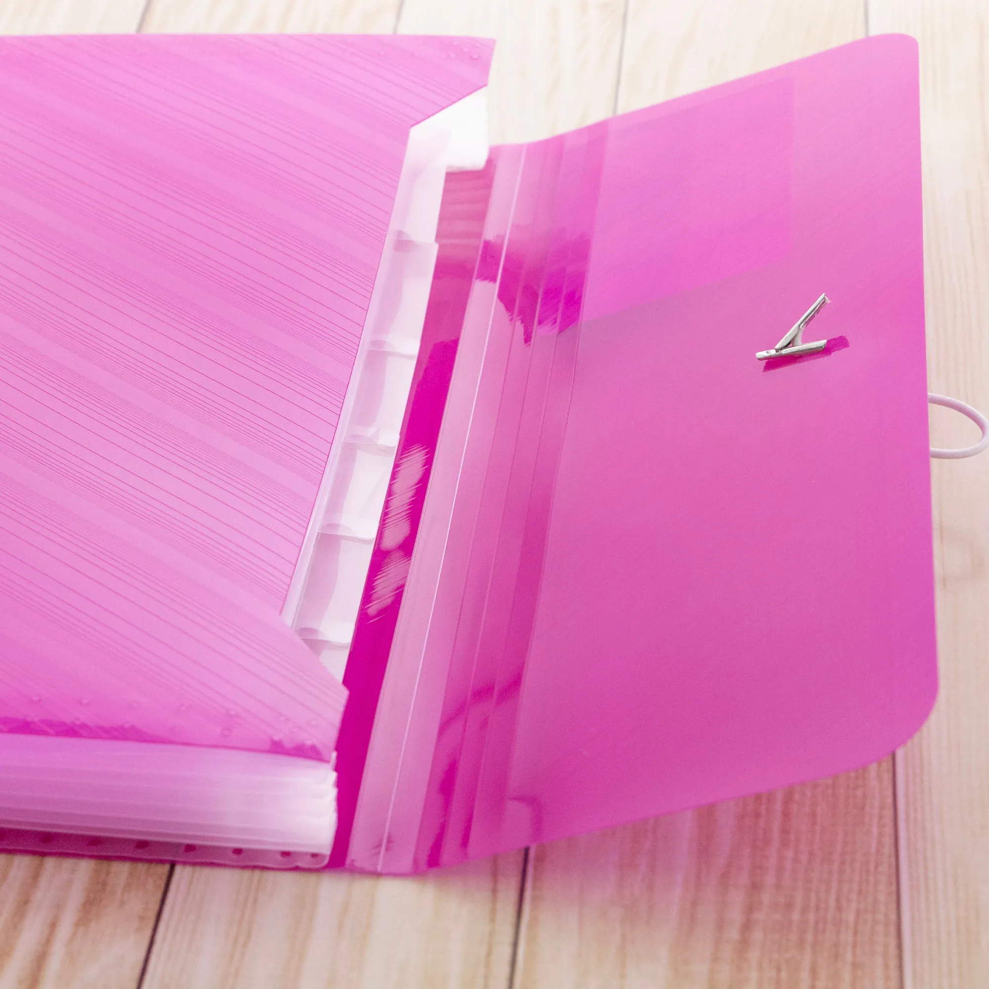 Expanding File Letter Size Translucent  Poly 7-Pocket
