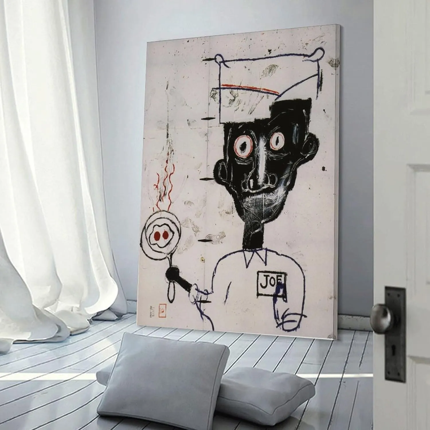 Eyes And Eggs Michel Basquiat Poster Print Photo Art Painting Canvas Poster Home Decorative Bedroom Modern Decor Posters 16x24inch(40x60cm)