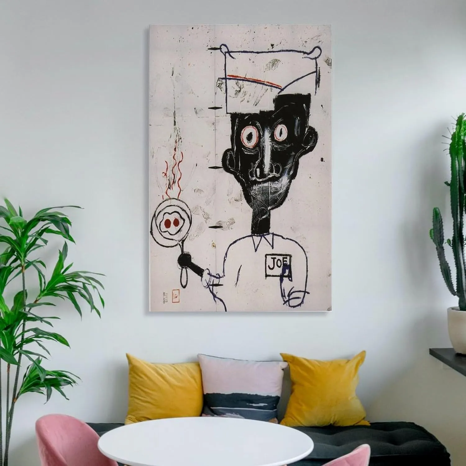 Eyes And Eggs Michel Basquiat Poster Print Photo Art Painting Canvas Poster Home Decorative Bedroom Modern Decor Posters 16x24inch(40x60cm)