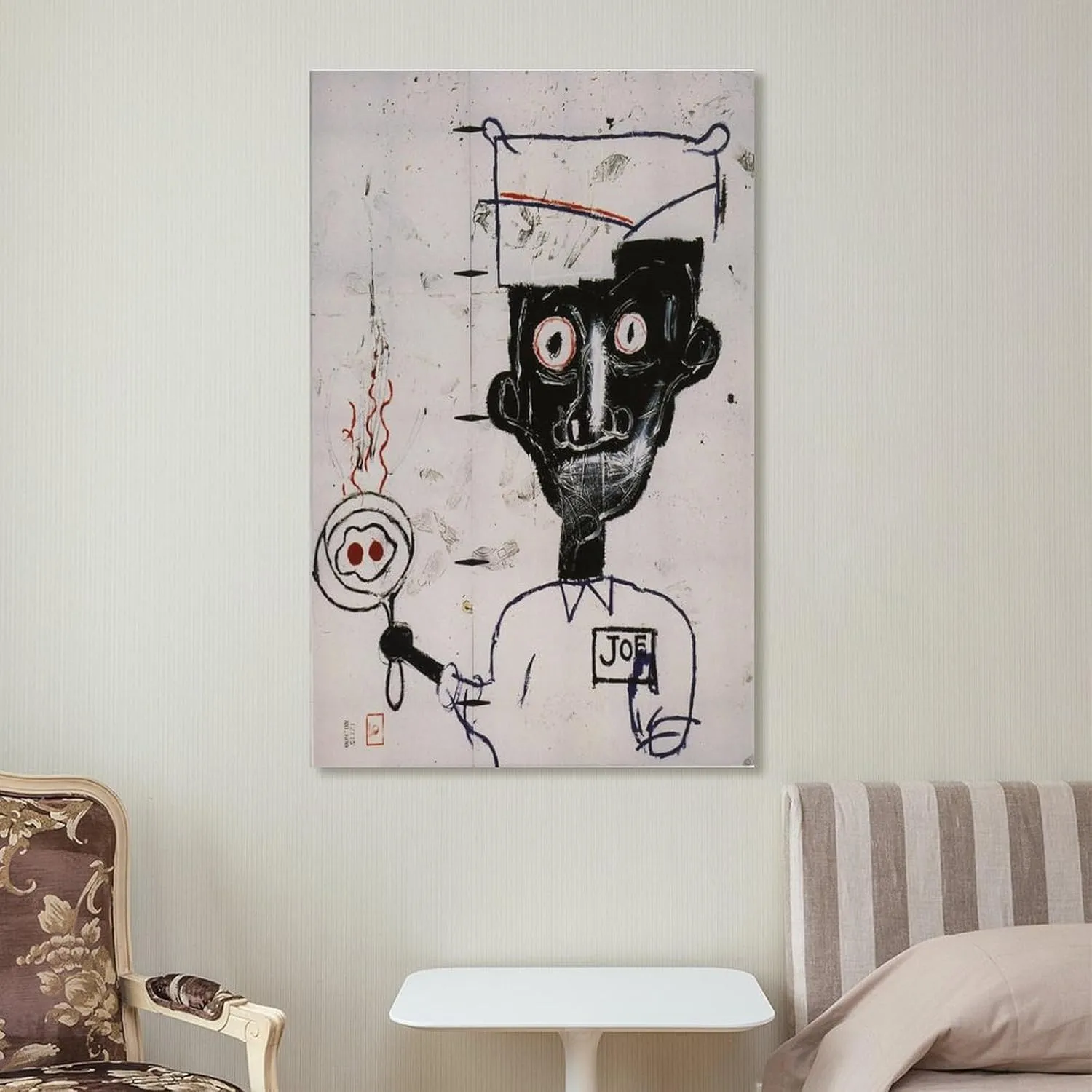 Eyes And Eggs Michel Basquiat Poster Print Photo Art Painting Canvas Poster Home Decorative Bedroom Modern Decor Posters 16x24inch(40x60cm)