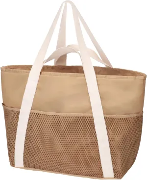 F-color Waterproof Beach Bags for Women - Machine Washable Travel Tote Bag with Zipper Cruise Swim Vacation Essentials