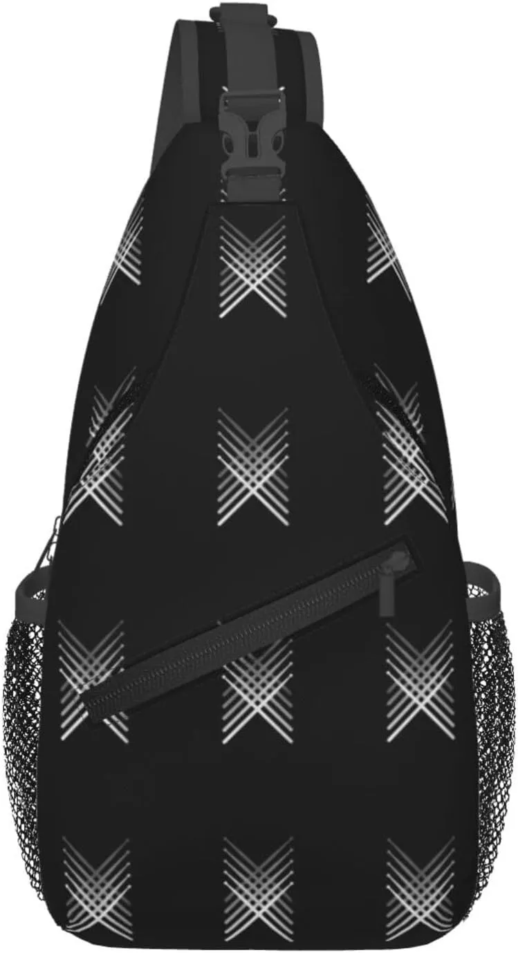Fading Percussion Drum Sticks Sling Bag Crossbody Backpack Shoulder Casual Daypack Bag for Men Women