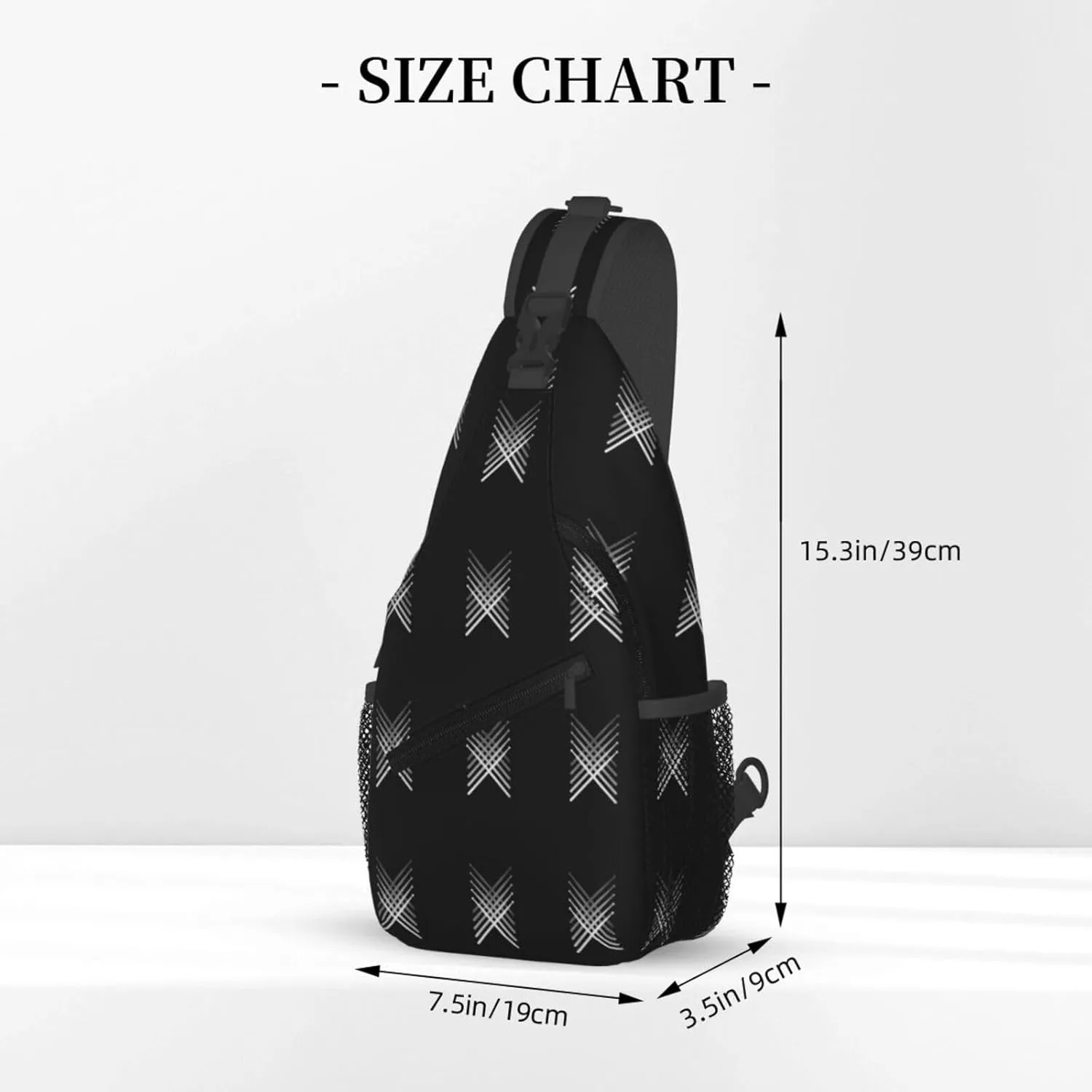 Fading Percussion Drum Sticks Sling Bag Crossbody Backpack Shoulder Casual Daypack Bag for Men Women