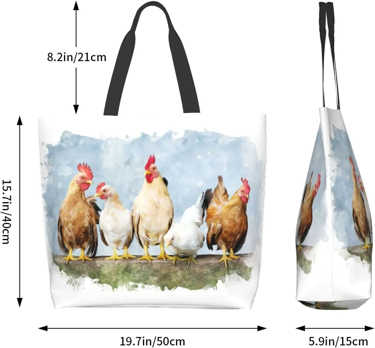 Famame Canvas Tote Bag Large Women Casual Shoulder Bag Handbag Reusable Multipurpose Shopping Grocery Bag For Outdoors…