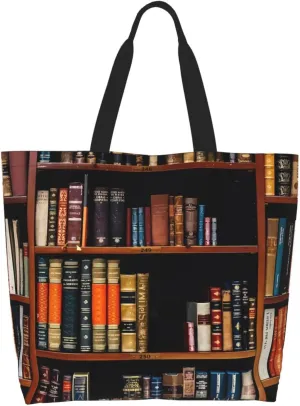 Fantasy Book Shelf Women's Tote Bag Large Capacity Single Shoulder Bags Handbag for Shopping Work