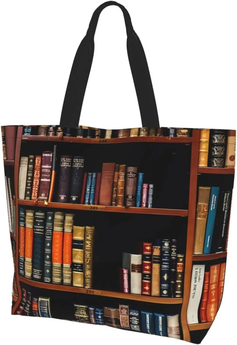 Fantasy Book Shelf Women's Tote Bag Large Capacity Single Shoulder Bags Handbag for Shopping Work