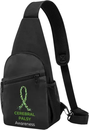 Fashion One-Shoulder Bag Cerebral Palsy Awareness Anti-Theft Crossbody Shoulder Chest Bag