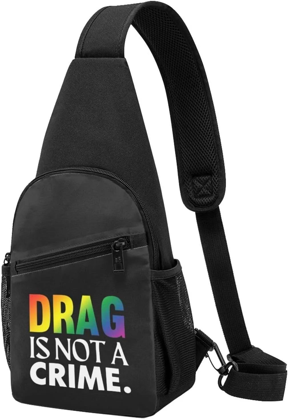 Fashion One-Shoulder Bag Drag is Not A Crime Anti-Theft Crossbody Shoulder Chest Bag
