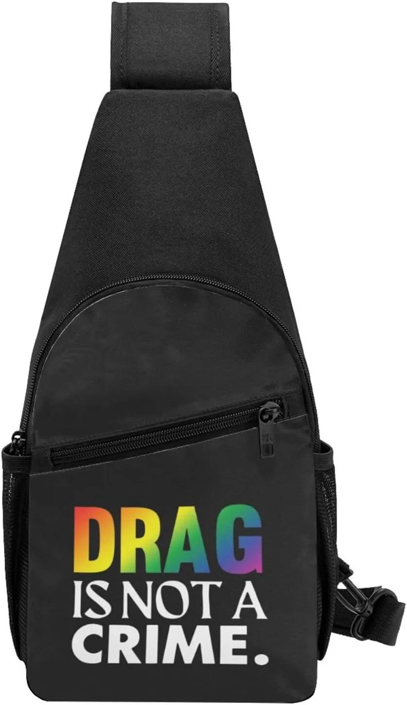 Fashion One-Shoulder Bag Drag is Not A Crime Anti-Theft Crossbody Shoulder Chest Bag