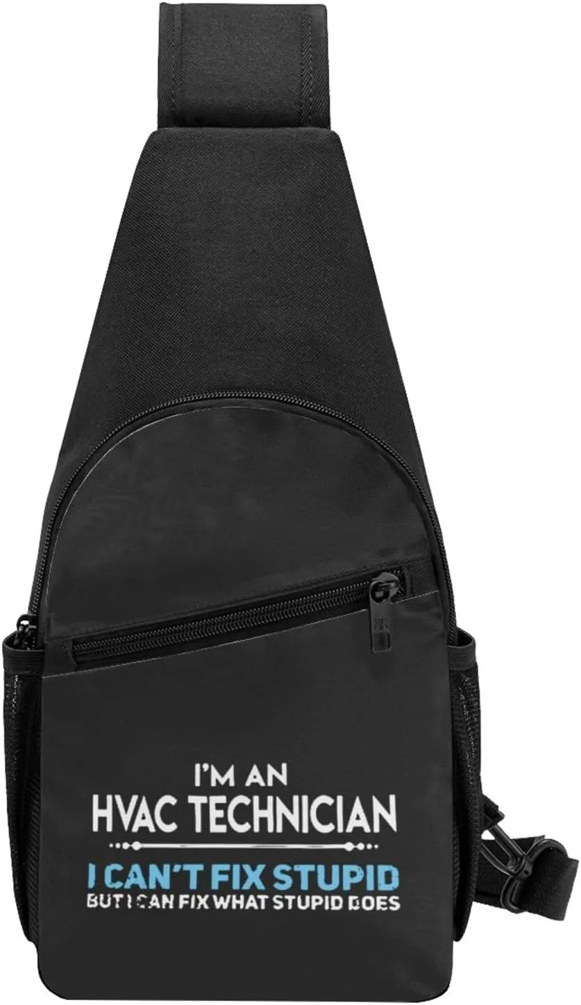 Fashion One-Shoulder Bag HVAC Technician Anti-Theft Crossbody Shoulder Chest Bag