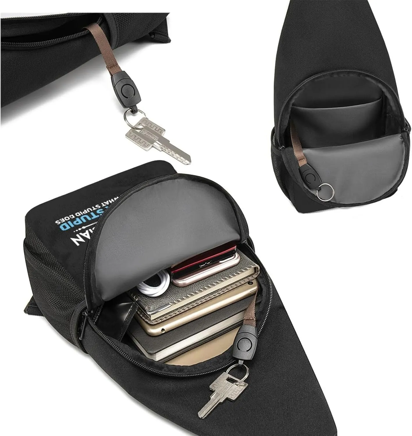 Fashion One-Shoulder Bag HVAC Technician Anti-Theft Crossbody Shoulder Chest Bag