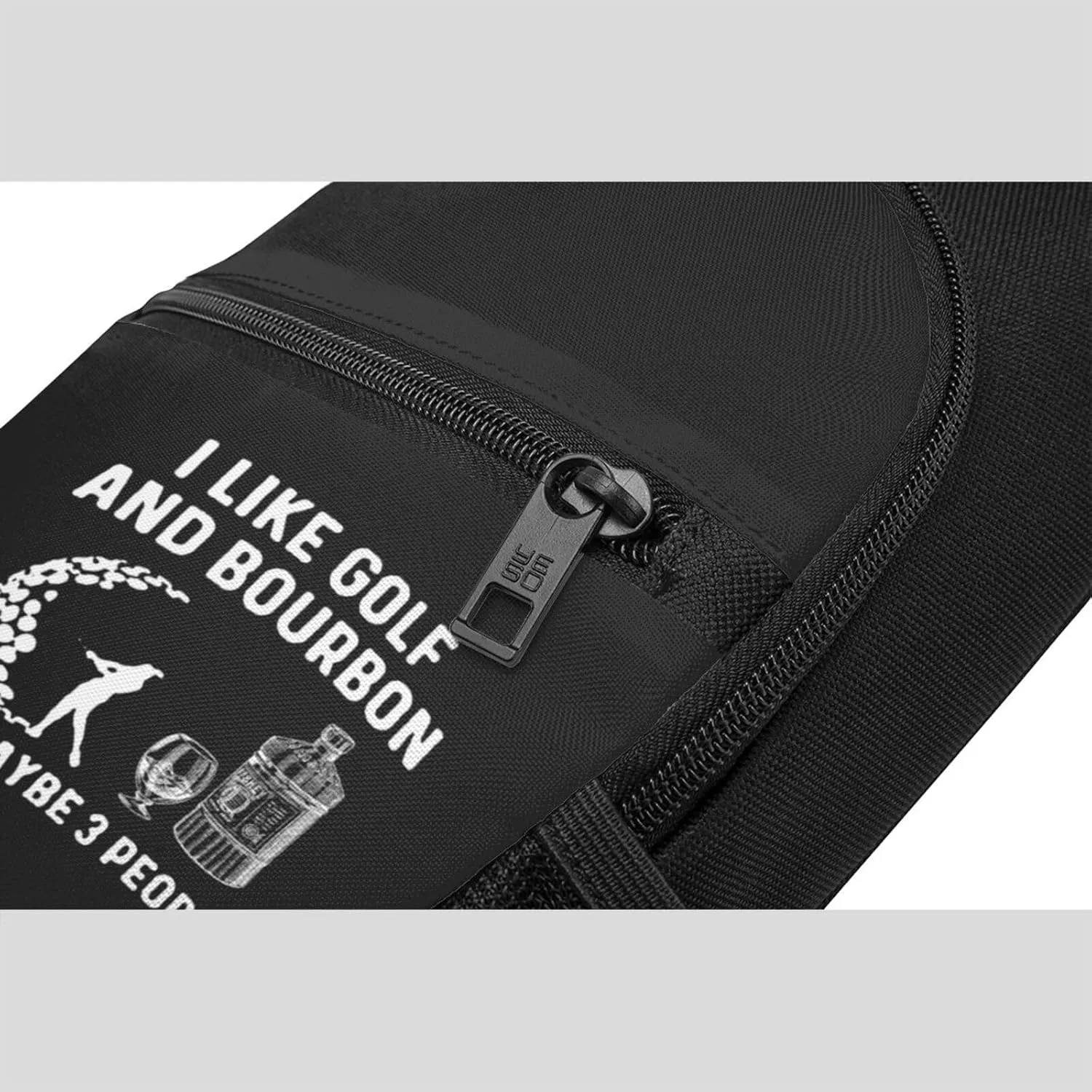 Fashion One-Shoulder Bag I Like Golf and Bourbon and Maybe 3 People Anti-Theft Crossbody Shoulder Chest Bag