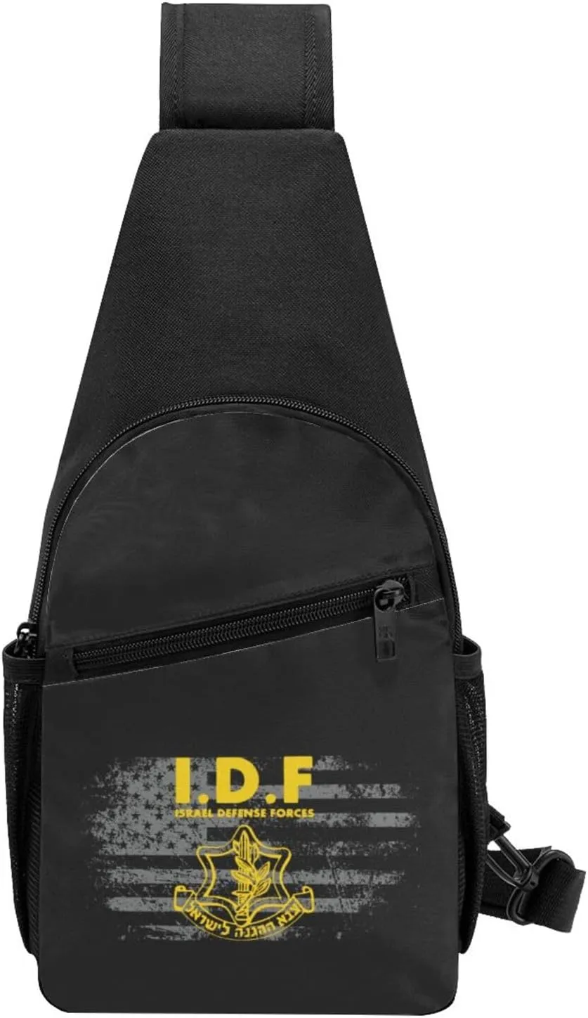 Fashion One-Shoulder Bag IDF Israel Defense Forces Anti-Theft Crossbody Shoulder Chest Bag