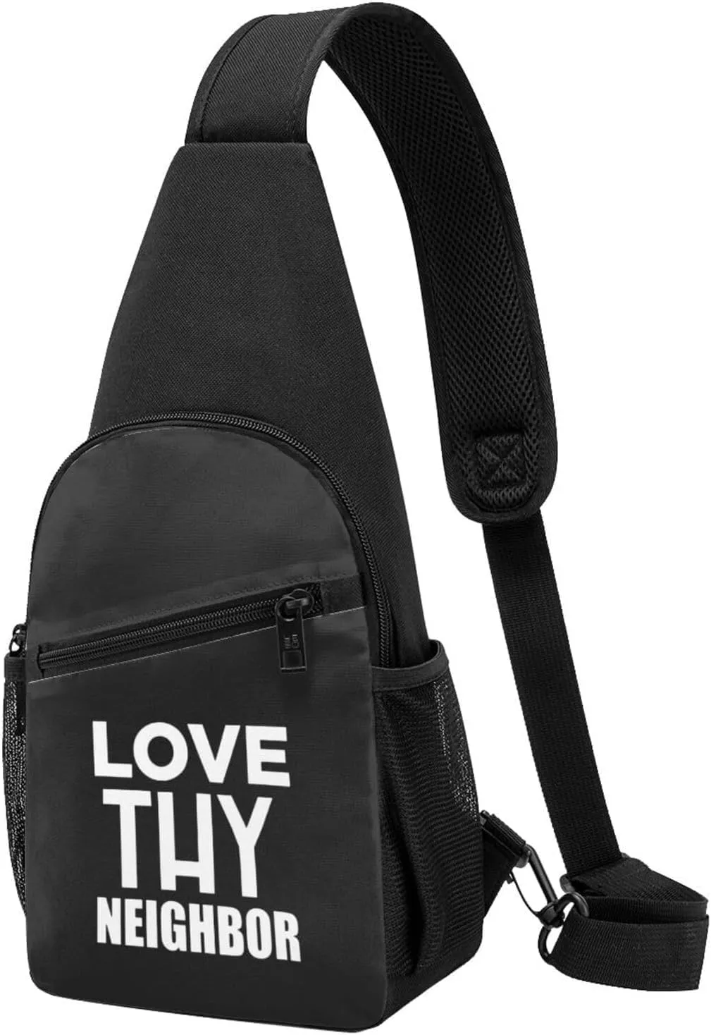 Fashion One-Shoulder Bag Love Thy Neighbor Anti-Theft Crossbody Shoulder Chest Bag
