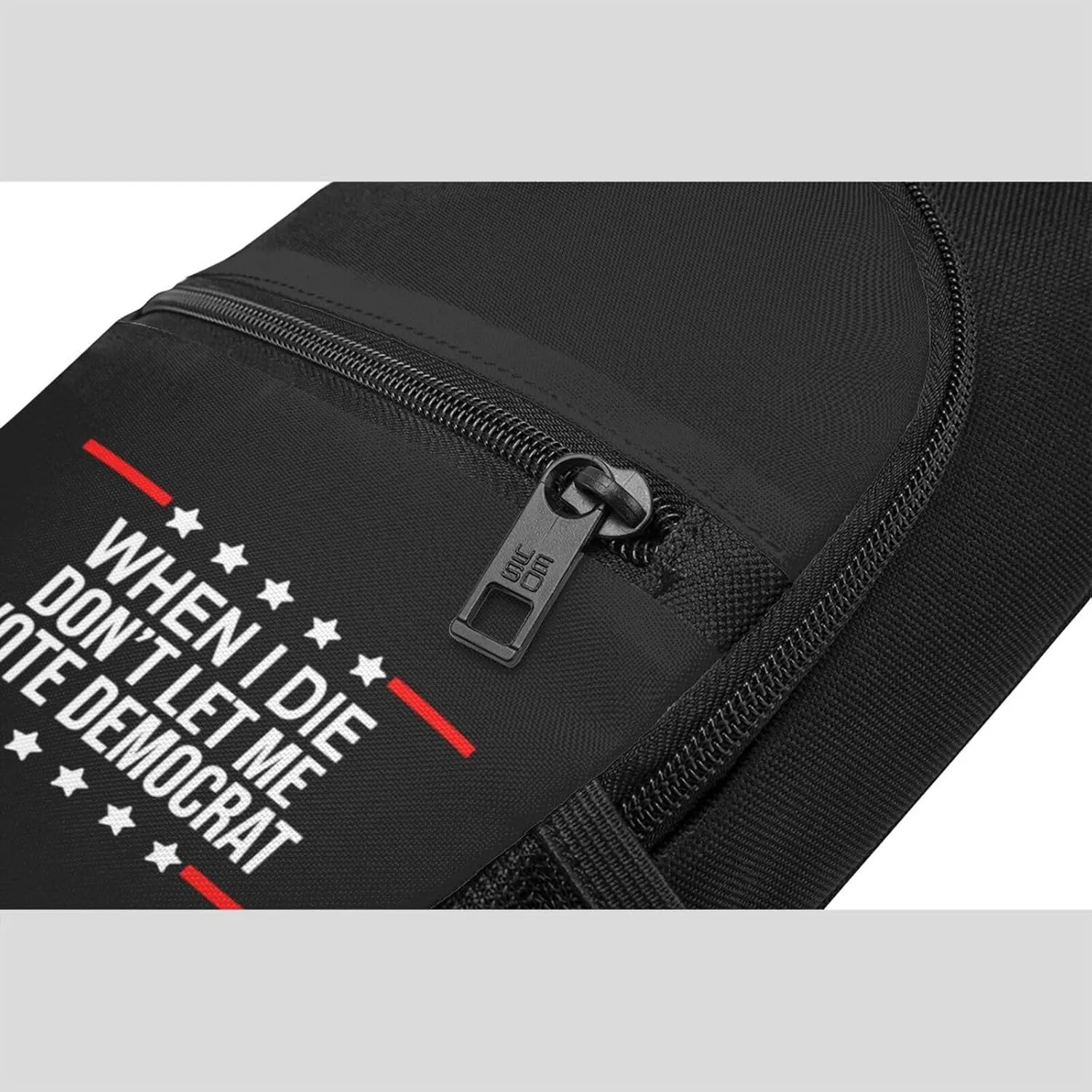 Fashion One-Shoulder Bag When I Die Don't Let Me Vote Democrat Anti-Theft Crossbody Shoulder Chest Bag