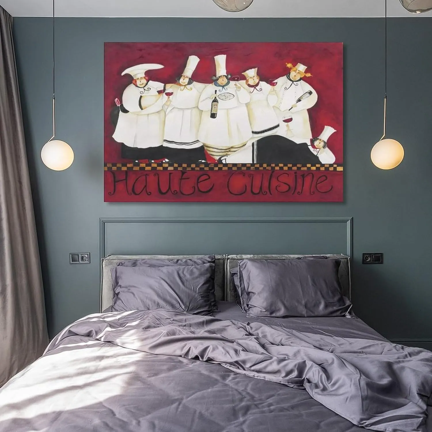 Fat Cook By Illustrator Jennifer Garant Chef Kitchen Poster The Cheerful Chefs Poster Canvas Wall Art Posters (26) Be Used For Room Aesthetics And Bedroom Living Room Decor16x24inch(40x60cm)