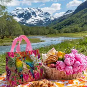 Feathered Kisses Beach Bag