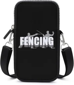 Fencing Sport Sling Bag Anti Theft Small Crossbody Cell Phone Purse Bags for Women Men