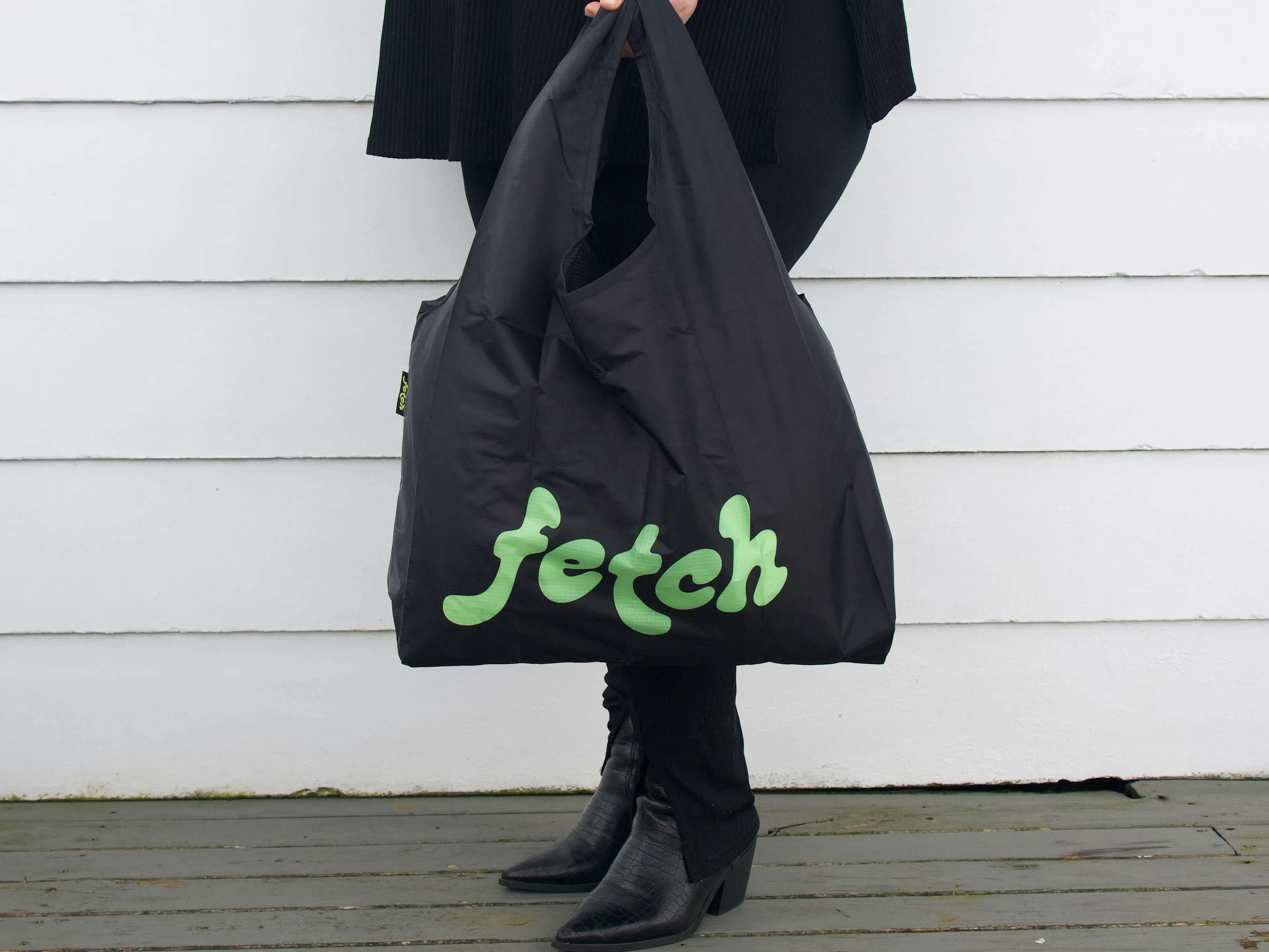 FETCH LOGO BLACK- Reusable Bag
