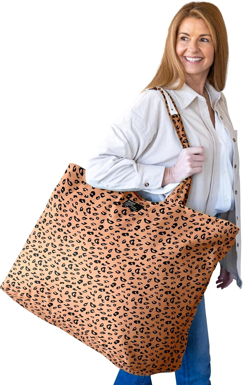 Fit & Fresh Large Beach Bag for Women - Extra Large Travel Tote With Pockets