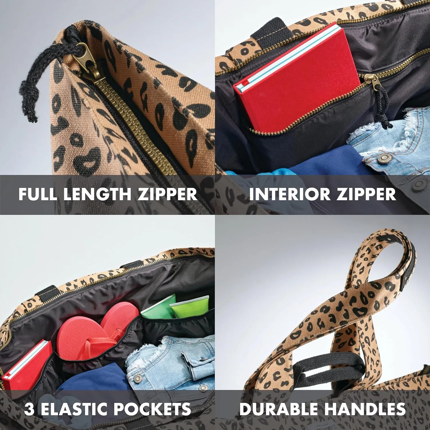 Fit & Fresh Large Beach Bag for Women - Extra Large Travel Tote With Pockets