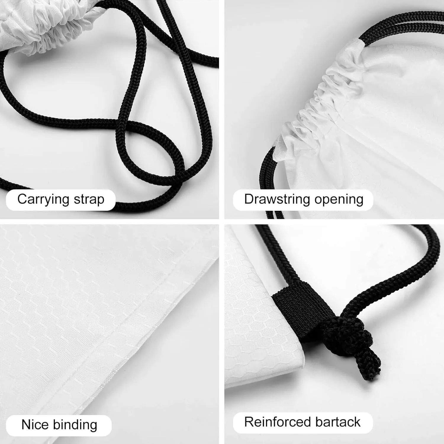 Flag of Germany Drawstring Backpack Sports Gym Sackpack Water Resistant String Bag for Women Men