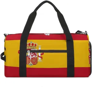 Flag of Spain Gym Bag-Workout Organizer with Water Resistant Compartments for Gym Lovers, style-43-5