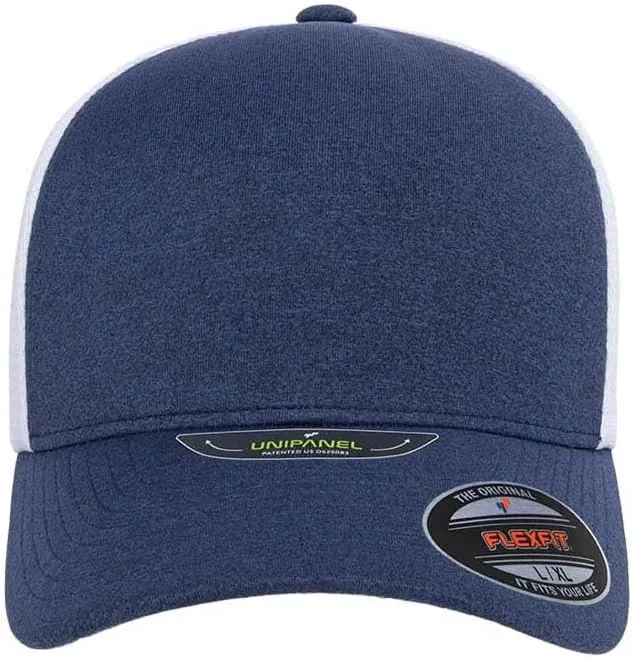 Flexfit 5511UP Melange Unipanel Mesh Trucker Cap Bundle with THP Cap Catcher