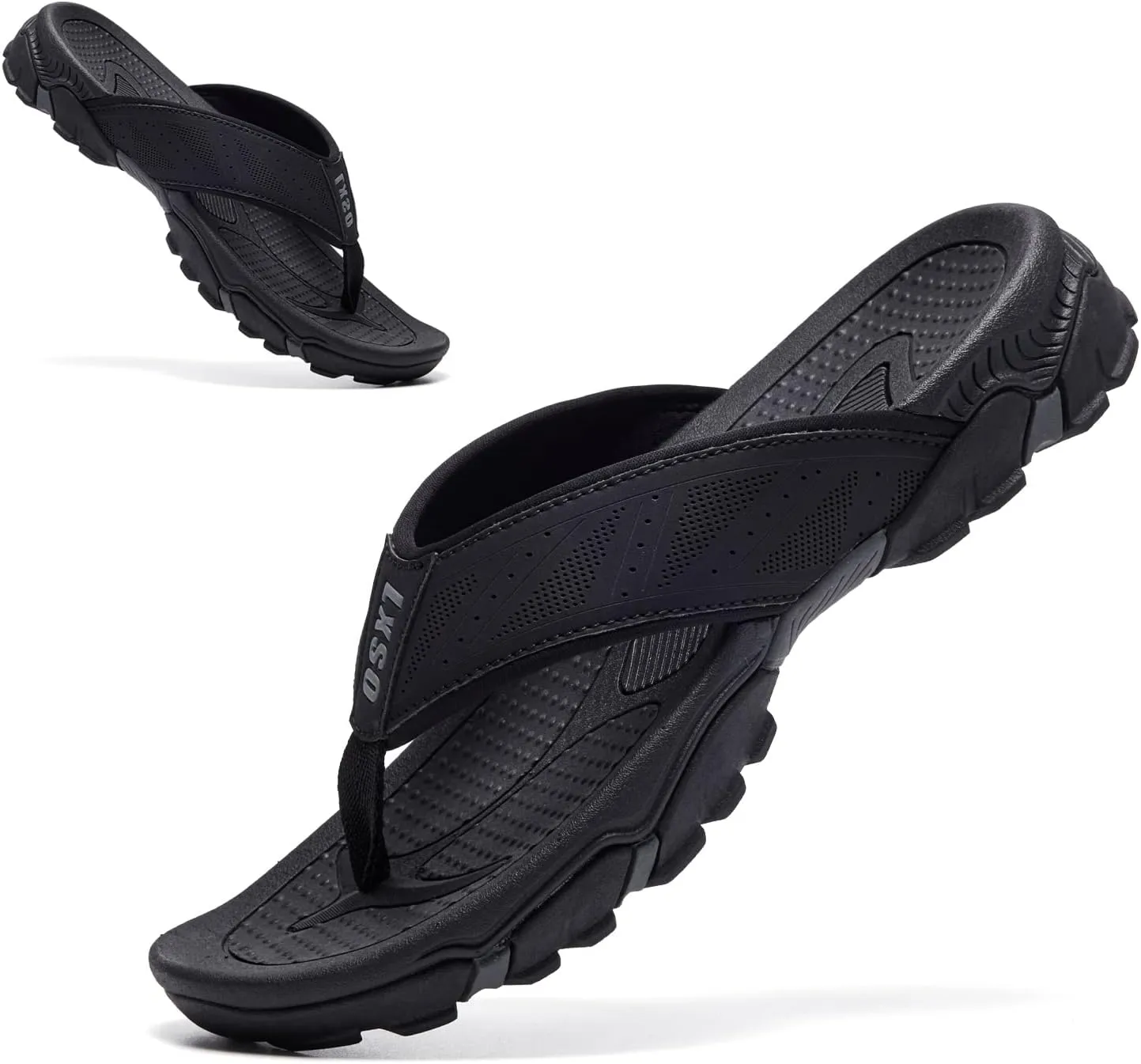 Flip Flops for Men Beach Thong Sandals with Arch Support Water Resistant Slippers Shower Shoes