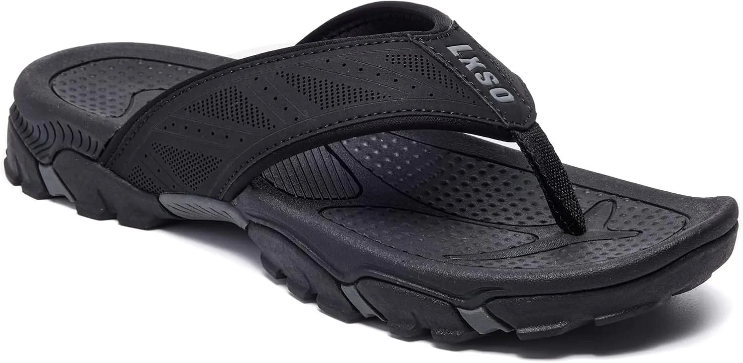 Flip Flops for Men Beach Thong Sandals with Arch Support Water Resistant Slippers Shower Shoes
