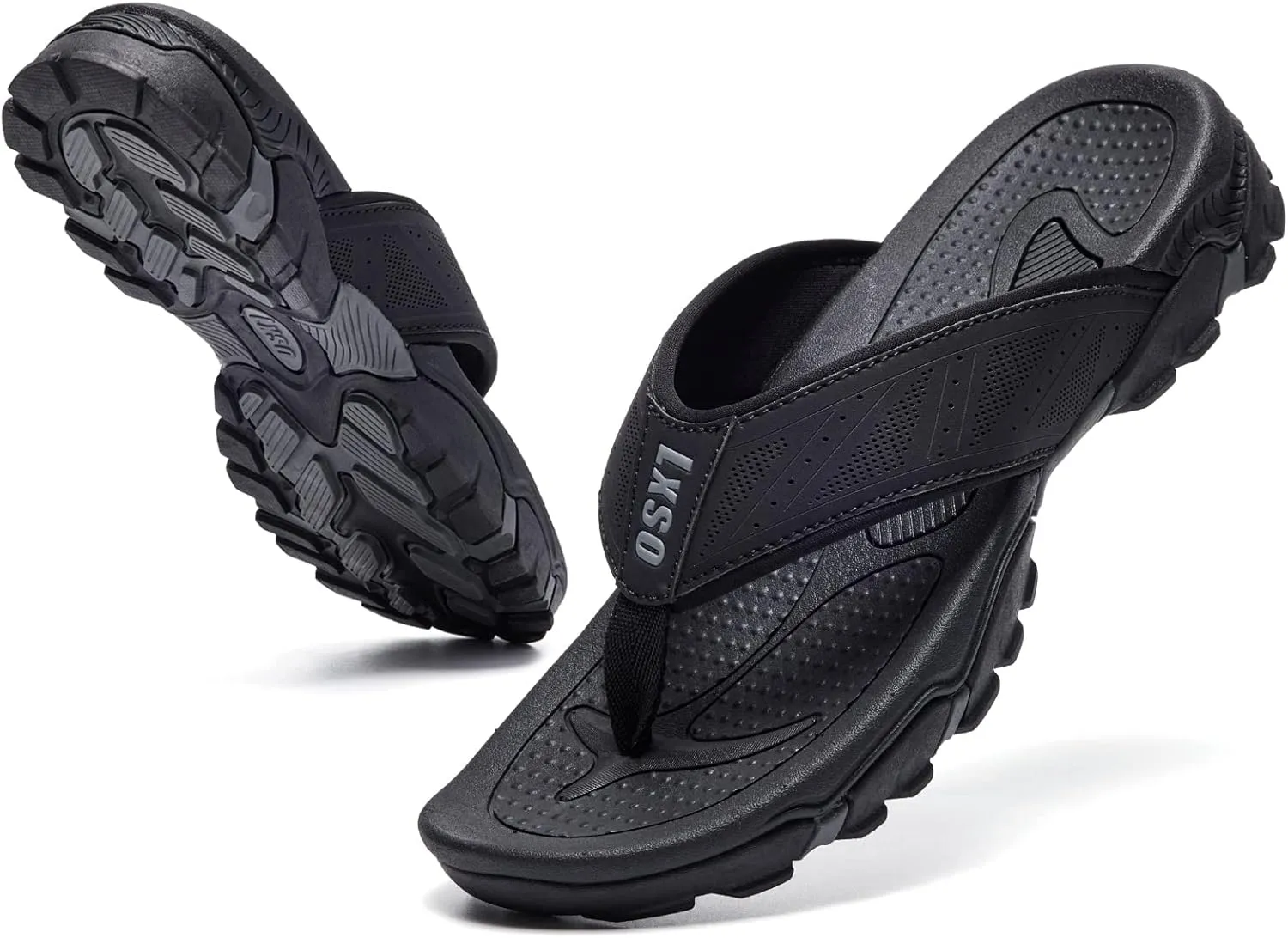 Flip Flops for Men Beach Thong Sandals with Arch Support Water Resistant Slippers Shower Shoes