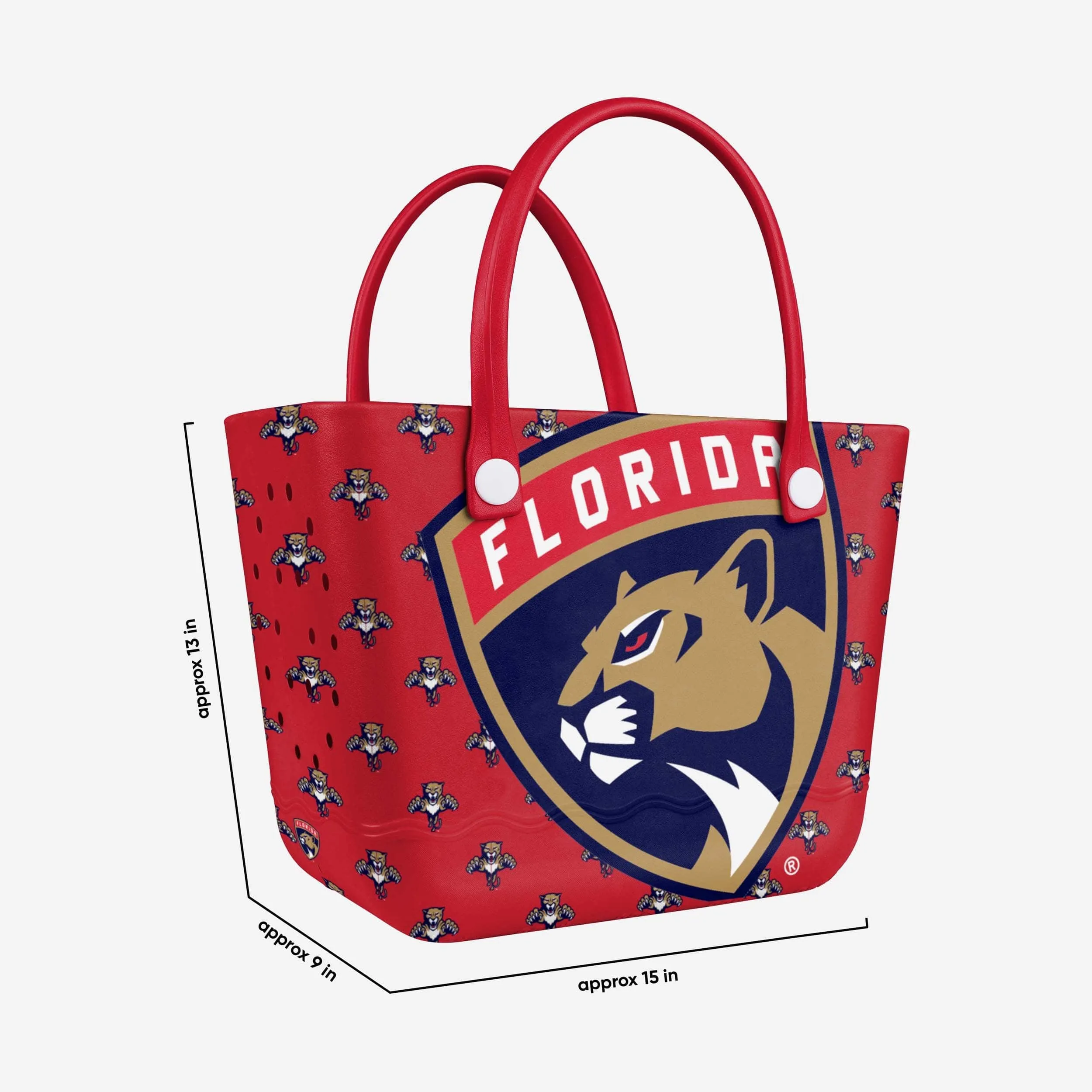 Florida Panthers Big Logo Mini Print Tailgate Tote Bag