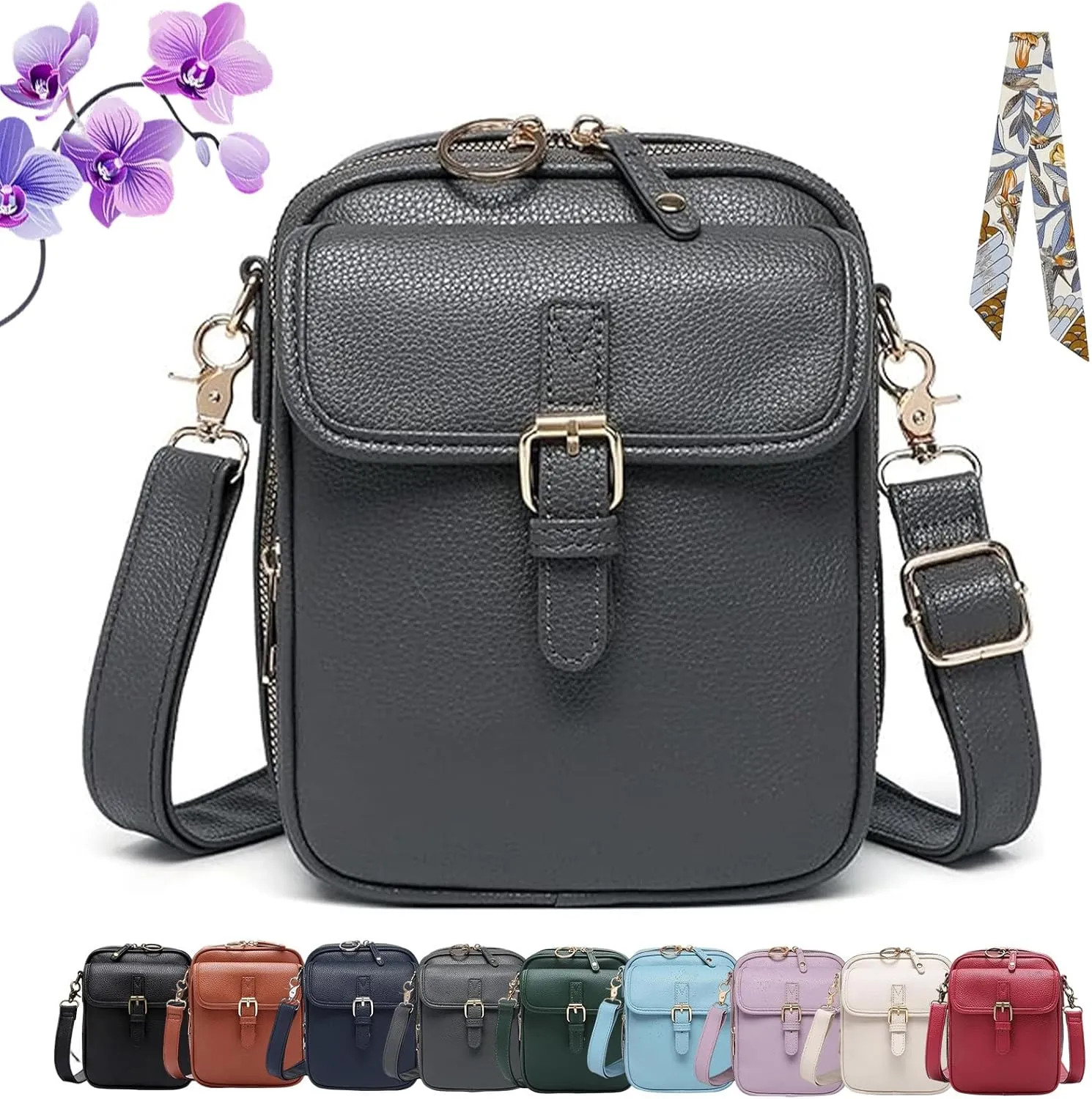Forcipower 07 Crossbody Bag, Forcipower 07 Purse, Large Capacity Anti-Theft Vintage Bag with 10 Card Slots