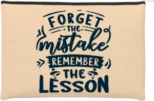 Forget the mistake remember the lesson Toiletry bag makeup bag small Toiletry Travel bags for school