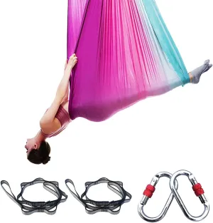 Foser Aerial Hammock, 16.4ft 9.2ft Swing Set for Anti-Gravity Yoga, Dance & Acrobatics