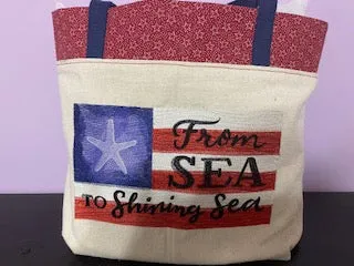 From Sea to Shining Sea Tote Bag