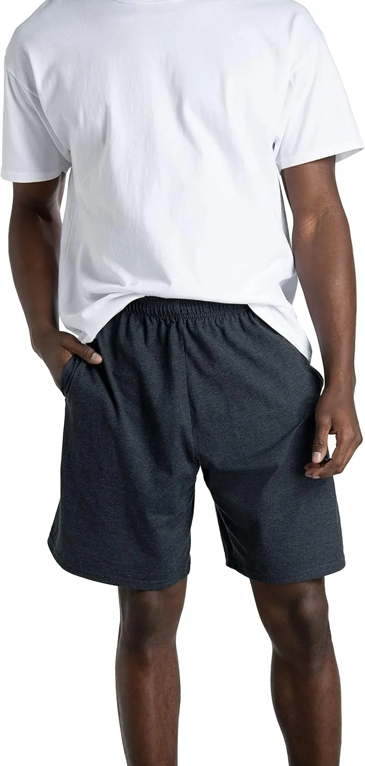Fruit of the Loom Men's Eversoft Cotton Shorts with Pockets (S-4XL)